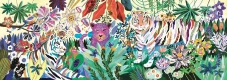 Puzzle Gallery Rainbow Tigers de Djeco